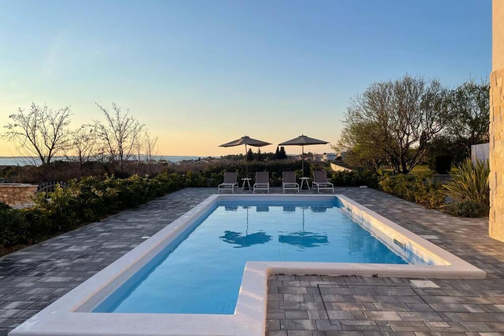 Villa Katarina - Grosser Pool Beheizt - Meerblick Vrsi Exterior foto