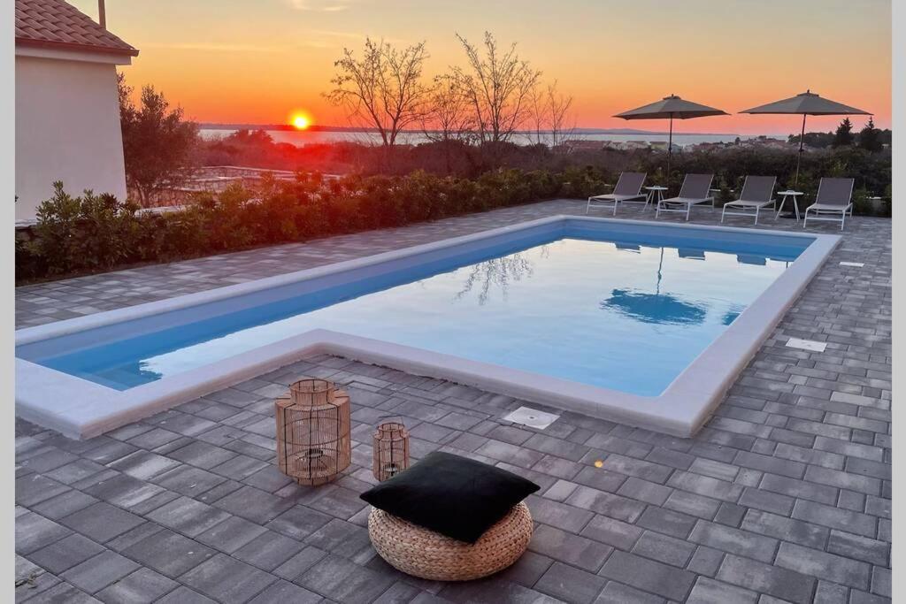 Villa Katarina - Grosser Pool Beheizt - Meerblick Vrsi Exterior foto